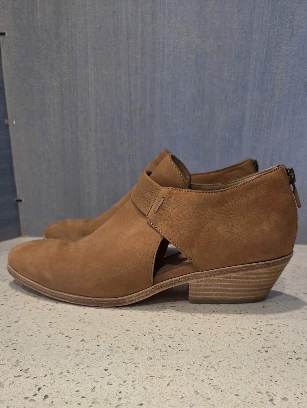 Eileen Fisher Tan Perry Tumbled Nubuck Booties